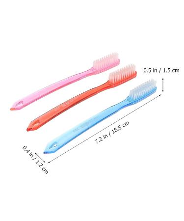 6pcs Premium Manual Hard Bristles Toothbrush for Adult Teeth Stain Cleaning - SUPVOX - Buy Online on GoSupps.com