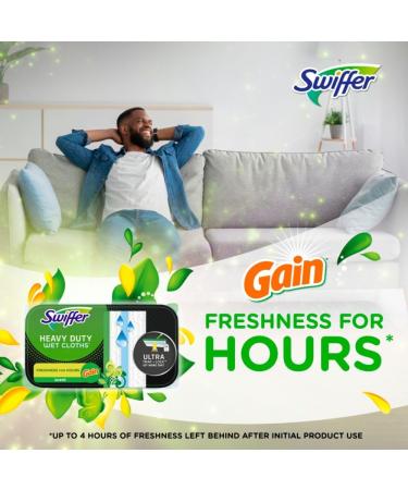 Swiffer Sweeper Heavy Duty Wet Multi-Surface Cloth Refills for Floor Mopping and Cleaning Gain Original Scent 10 count - Buy Online on GoSupps.com