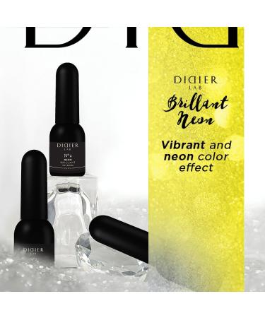 Didier Lab - Premium UV Gel Nail Polish - Brillant Neon No2- Gel Nail Varnish - Nail Art - Long-Lasting High Gloss Wear - Gel Nail Polish - Gel Nails - Glitter Gel Nail Polish - Rich Pigment - 8ml - Buy Online on GoSupps.com