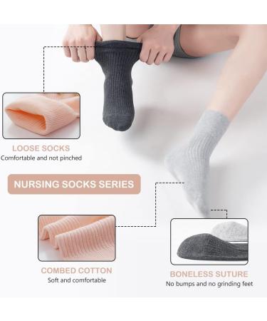 TOULIFLY Diabetic Ankle Socks: Extra Wide Stretchy Loose Top Socks 5 PAIRS - Men & Women Non Binding Quarter Length - Buy Online on GoSupps.com