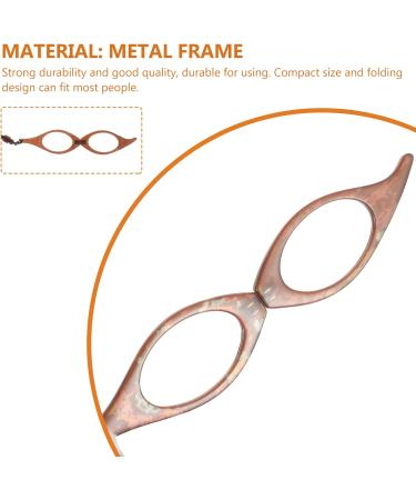 FOMIYES Portable Folding Reading Glasses Set - 2 Pcs High-Definition Mini Readers for Men & Women | Exquisite Neck Hanging Design - Buy Online on GoSupps.com