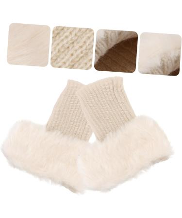 Shop Besportble Fluffy Boot Covers for Women | Trendy Fur Top Cuff & Acrylic Socks - International Shipping - Buy Online on GoSupps.com