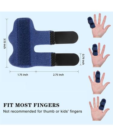 Adjustable Trigger Finger Splint Brace - Finger Straightener & Support for Arthritis Knuckle Injury & Broken Fingers - 2pcs - Buy Online on GoSupps.com