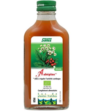 Salus Organic hawthorn Food Supplement with Organic Hawthorn Juice Helps regulate cardiac activity Vegan No Additives 200 ml - Buy Online on GoSupps.com