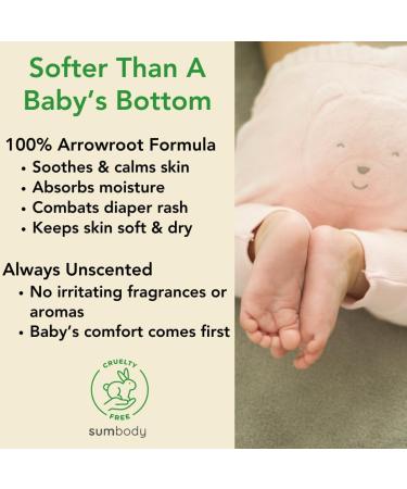 Unscented Natural Baby Powder - Cornstarch & Talc Free Body Powder for Newborns Babies & Toddlers | Travel Size Dusting Powder - Made in USA - Buy Online on GoSupps.com