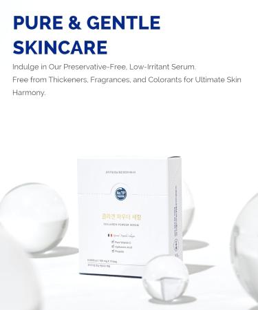 Unizaar Collagen Powder Serum - 100mg*10 | Transform Your Cream with Luxe French Collagen & Vitamin C | Potent Korean Skin Care with Hyaluronic Acid - Buy Online on GoSupps.com