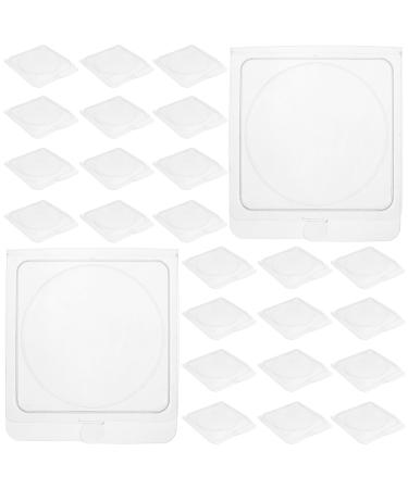 Anneome 40 pi ces Palette de Maquillage Vide Transparentes pour Fard Joues et Highlighter DIY Plateau Cosm tique pour Femmes et Filles