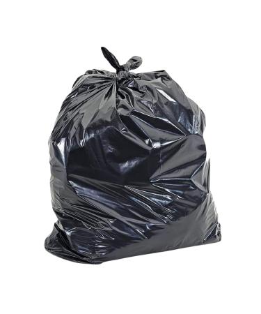 Black Garbage Bags - Regular Garbage Bag for Kitchen Bathroom Waste Bin - Heavy Duty Multipurpose Trash Bags for Home & Office (30x38 (Pack of 125) Ex-Strong)