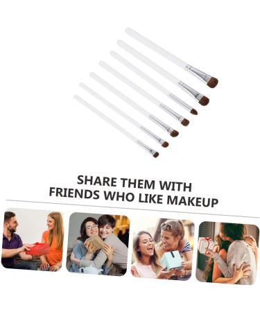 7pcs Eye Shadow Brush Set Make up Eye Cosmetics Wooden Handle for Makeup Mix - Buy Online on GoSupps.com