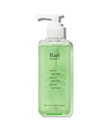 Rael Skin Care  Facial Cleanser - Oil to Foam  Gentle Face Wash  Daily Foaming Cleanser  All Skin Types  Hydrating Vitamin B5  Daily  Clean Ingredients  Cruelty Free Skin Care (5.07oz)