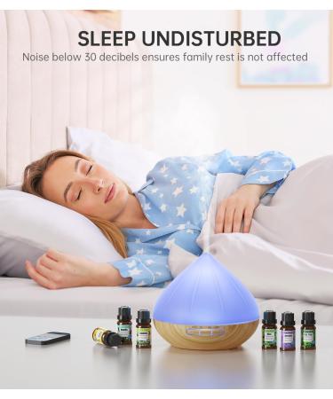 500ml Essential Oil Diffuser with 8 Essential Oils - Aromatherapy Humidifier for Large Room | Remote Control, 4 Timer Settings - Buy Online on GoSupps.com