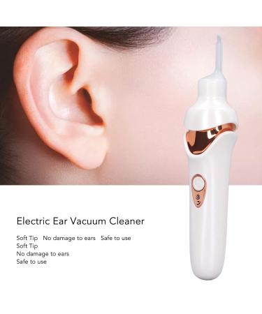 LED Light Electric Ear Wax Cleaner Vacuum - USB Charging for Adults & Kids - White - Buy Online on GoSupps.com