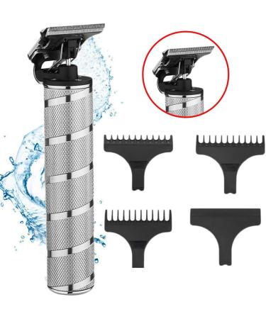 Luejnbogty Rechargeable Cordless Cutting Trimmer Hair Clippers Electric Clippers Barber Grooming Silver - Buy Online on GoSupps.com