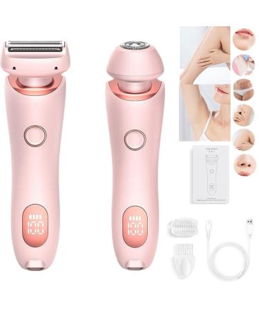 Gleam Pro 3.0 Shaver for Women by Women Gleam Pro 3.0 Shaver Crystal Silky Smooth Shaver 3.0 Pro Ipx7 Waterproof The Cozy Luna Shaver Suitable for Sensitive Areas (Pink)