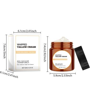 Crsetmyth Rindertalg Balsam 120 G BioRindstalgBalsam Beef Tallow Organic cream Tallow cream for skin Tallow facial moisturizer cream Rindertalg cream pure for skin care of face and body - Buy Online on GoSupps.com