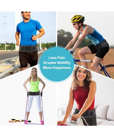 SI Joint Belt Hip Brace | Ultrastrong Sacroiliac Support & Lumbar Relief | Pain Relief for Sciatica & Lower Back | One Size Fits Men & Women - Buy Online on GoSupps.com