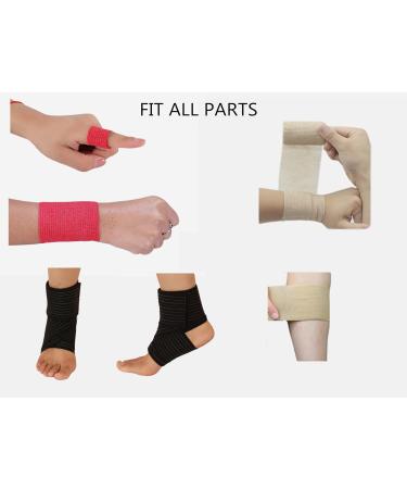 Transun Moo Self Adhesive Bandage Wrap - 6 Pack 3x5 Yards - Breathable Cohesive Vet Wrap for Pets - Elastic Self-Adherent Tape - Buy Online on GoSupps.com