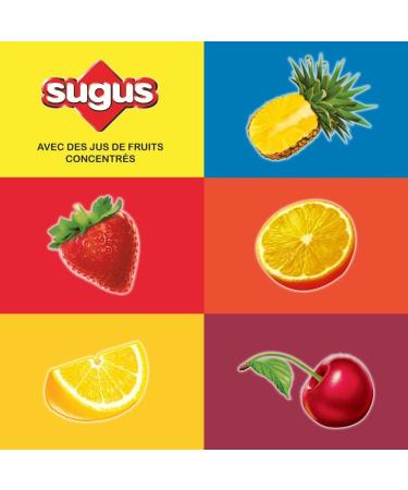 SUGUS - Bonbons aux Fruits - Sachet de 400g 18.1 x 5.9 x 20.1 cm - Buy Online on GoSupps.com