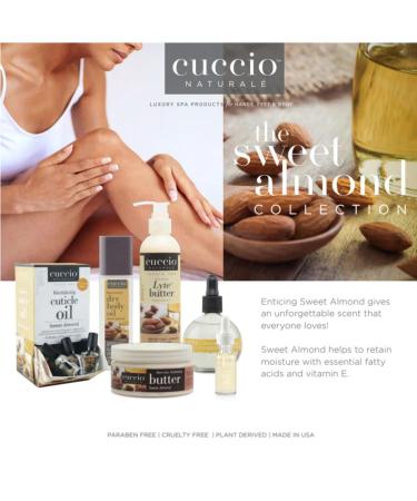 Cuccio Naturale Butter Blend Sweet Almond Body Butter Ultra Moisturizing Non-Greasy Cream for Dry Skin Enriched with Vitamin E & Fatty Acids Paraben & Cruelty Free 8 oz (Pack of 1) - Buy Online on GoSupps.com