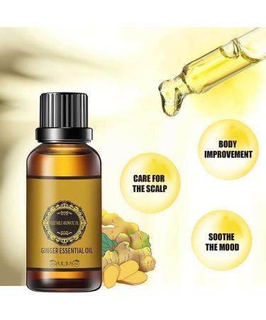 6PCS Belly Drainage Ginger Oil | Slimming Tummy & Lymphatic Drainage Massage | Organic Ginger Essential Oil for Swelling & Pain Relief - Buy Online on GoSupps.com