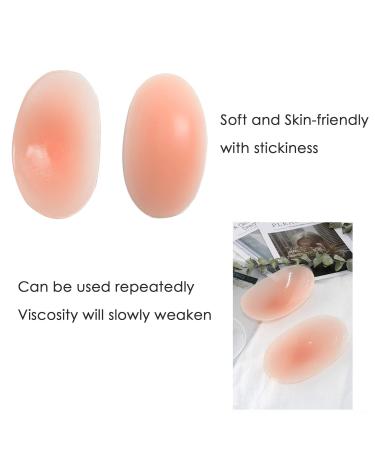 MIBICIRI 2 Pairs Silicone Shoulder Pads Soft Reusable Shoulder Enhancer Invisible Shoulder Pads (Skin Color) - Buy Online on GoSupps.com