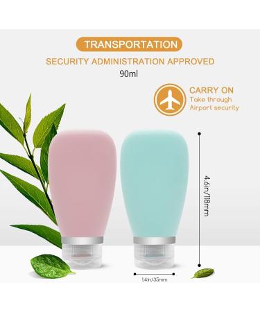 Jsdoin Travel Bottles for Toiletries 90ml 4 Pack Silicone Travel Toiletries Portable Travel Containers Set & Dr. Beckmann Travel Wash + Dr. Beckmann Travel Wash - Buy Online on GoSupps.com