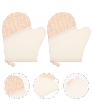 FRCOLOR Exfoliating Bath Gloves - 2pcs Scrub Mitts for Glowing Skin | Body Scrubber & Loofah Mitts for Optimal Exfoliation - Buy Online on GoSupps.com