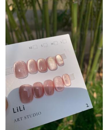 Handmade Phototherapy Wearing Nail Rose Cat Eye Popular Short Nail Beauty Patch Nail Patch False Nail (Color : A Size : XS) - Buy Online on GoSupps.com