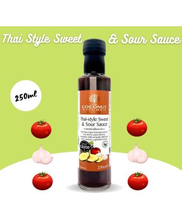 Coconut Kitchen Sauce Bottle Pick N Mix | Choose From 6 Flavours | Chilli Garlic Honey-Garlic Miso Sesame Sriracha Hot-Chilli Sweet-Chilli Thai Sweet - Pack of 2 x 250g - Buy Online on GoSupps.com