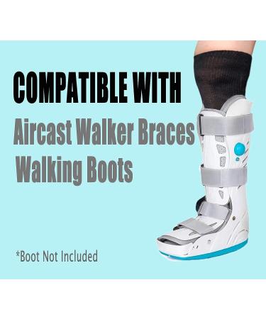 CIRZUEX 2 Pairs Walking Boot Socks - Air Cam Walker Brace Replacement Socks - Buy Online on GoSupps.com