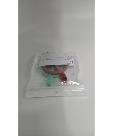 Buy BPA-Free Baby Biting Toys - 2 Pack Silicone Teething Rings for Kids Gum Massage - Bright Green & Caramel - Buy Online on GoSupps.com