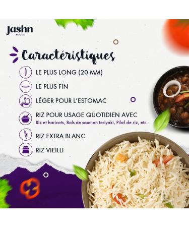Jashn Premium Basmati Rice 4.54 kg Gluten-Free Extra Long Grain - Buy Online on GoSupps.com