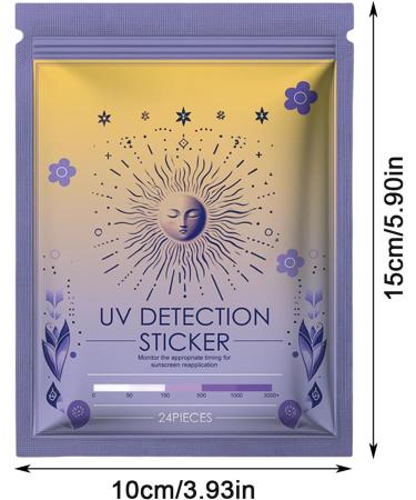 Bexdug UV Detection Stickers Sun UV Stickers | Sunblock Sticker Sunscreen Reminder Stickers Sun UV Sticker Know When to Re-Apply Sunscreen flowers - Buy Online on GoSupps.com