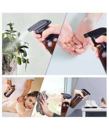 Wedama 2 Pack Amber Glass Spray Bottle Set for Aromatherapy, Hair Care & Hydration - 16oz - Buy Online on GoSupps.com
