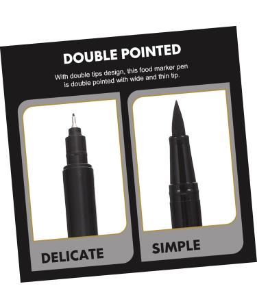 BESTonZON Edible Pen 4 Pcs baking pen baking supplies pens decor marker baking marker pens dual tip markers baking pen pen pen food coloring cake Edible Marking Pen - Buy Online on GoSupps.com