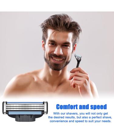 Abiemuce Mach 3 Razor Blades - 16PCs with 2 Holders | Men's Razor Blades for Gillette Mach3 - Buy Online on GoSupps.com