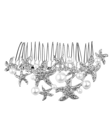 Housoutil Wedding Hair Accessories for Women Wedding Hair Clips for Brides Hair Claw Clips for Women Hair Clips for Women Bridal Pearl Women Hair Accessories Women's Hair Comb Fashion