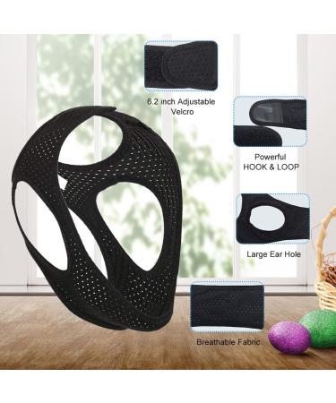 Buy Anti Snoring Chin Straps - Effective Snoring Stopper | 2024 Update | Black Snoring Equipment - Buy Online on GoSupps.com