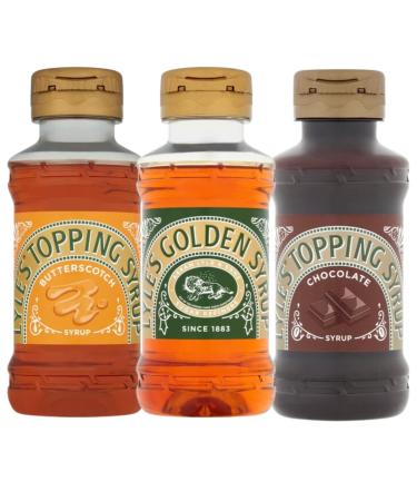 Syrup Bundle With Lyles Golden Syrup Squeezy Bottle 325g Lyles Squeezy Chocolate Syrup 325g and Lyle Squeezy Butterscotch Syrup 325g (3 Pack) - Buy Online on GoSupps.com