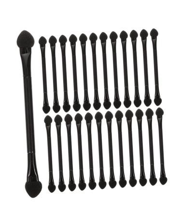 Baluue 25 Pcs Black Lip Balm Applicator Plastic Makeup Beauty Tool Kits Lipstick Brush