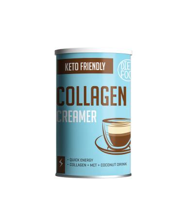 Diet -Food Keto Coffee Creamer Powder 300g - Coffee White Lactose -free - MCT CREAMER COOLING CREAMER WITHOUT PALM OED - Coffee white sugar -free - Ideal for Bulletproof Coffee - Collages + MCT + COCONUT Drink Collagen Coffe Creamer