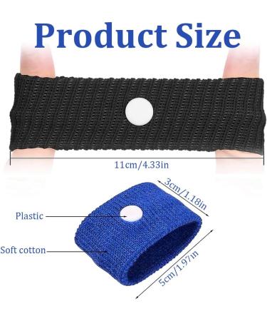 Relieve Travel Sickness with Menyiyds 3 Pairs of Shiatsu Bracelets Nausea Relief for Morning Seasickness & Travel - Buy Online on GoSupps.com