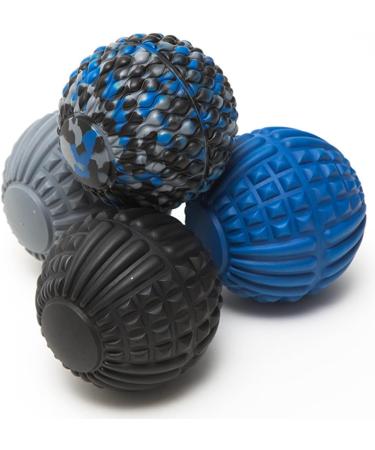 Plantar Fasciitis Massage Tool - Ice Hockey Massage Ball & Fitness Roller for Foot Relief | Yoga Ball & Fascia Ball for Gym Use - Black - Buy Online on GoSupps.com