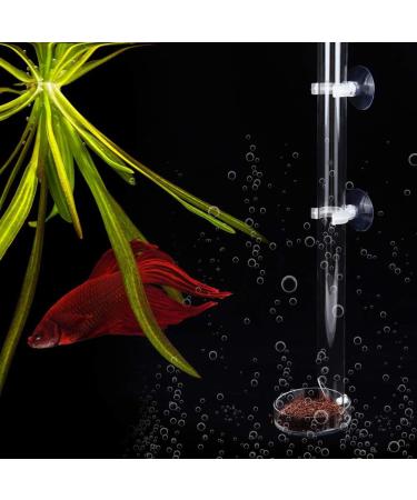 Fish Shrimp Feeder Tube and Plate Acrylic Clear Shrimp Feeding Tube Aquarium Fish Tank Feeder for Crystal Shrimp Tropical Fish(20cm) - Buy Online on GoSupps.com