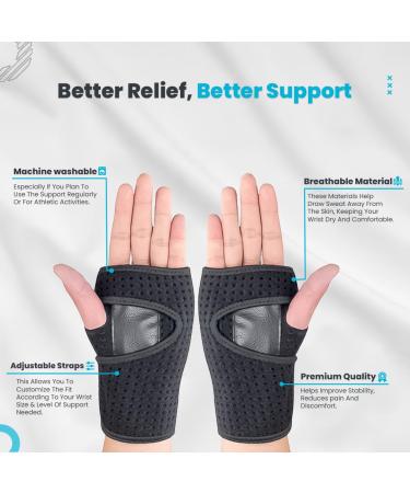 HOTCAKES Advance Cotton Left Wrist Splint - Breathable Brace for Carpal Tunnel, Arthritis & Tendonitis Support - Buy Online on GoSupps.com