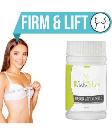 Organic Pueraria Mirifica Breast Enhancement Pills - Natural Breast Enlargement Capsules for Women | Firmness Elasticity & Improved Skin Hair & Nails - 120 Count - Buy Online on GoSupps.com