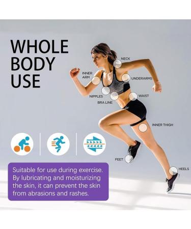 Anti Friction Creams Anti Chafing Creams Arm Anti Friction Creams Inner Thigh Anti Friction Creams Prevention Rubbing Cream for Inner Thigh Sweat Resistant Cream 100cmL Sport Ready - Buy Online on GoSupps.com