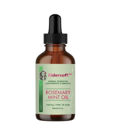 Rosemary Mint Scalp & Hair Strengthening Oil-Premium Organic Blend for Fast Hair Growth Reduced Hair Loss and Healthy Scalp Care with Non-Greasy Formula 2 fl oz Bottle 100% Pure Natural