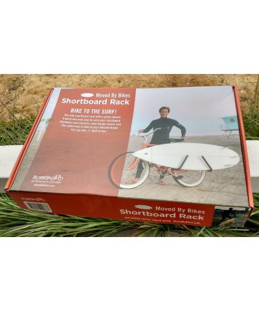 MBB Shortboard Bicycle Surfboard Rack | Compatible with Shortboards, Boogie Boards, Snowboards | Quick Release Bars | Moved By Bikes - Buy Online on GoSupps.com