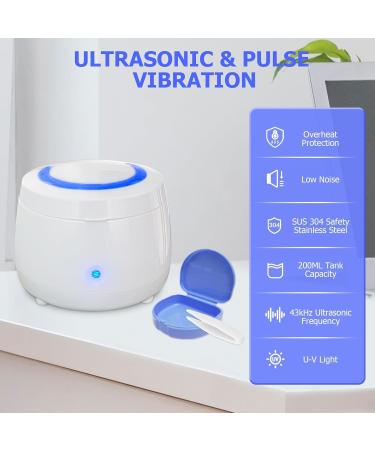  Bibykivn Ultrasonic Cleaner Ultrasonic Cleaner UV 43000Hz Ultrasonic Cleaner Eyeglass Cleaner for Cleaning Jewelry Dentures Watches Glasses Rings Necklaces (White) - Buy Online on GoSupps.com